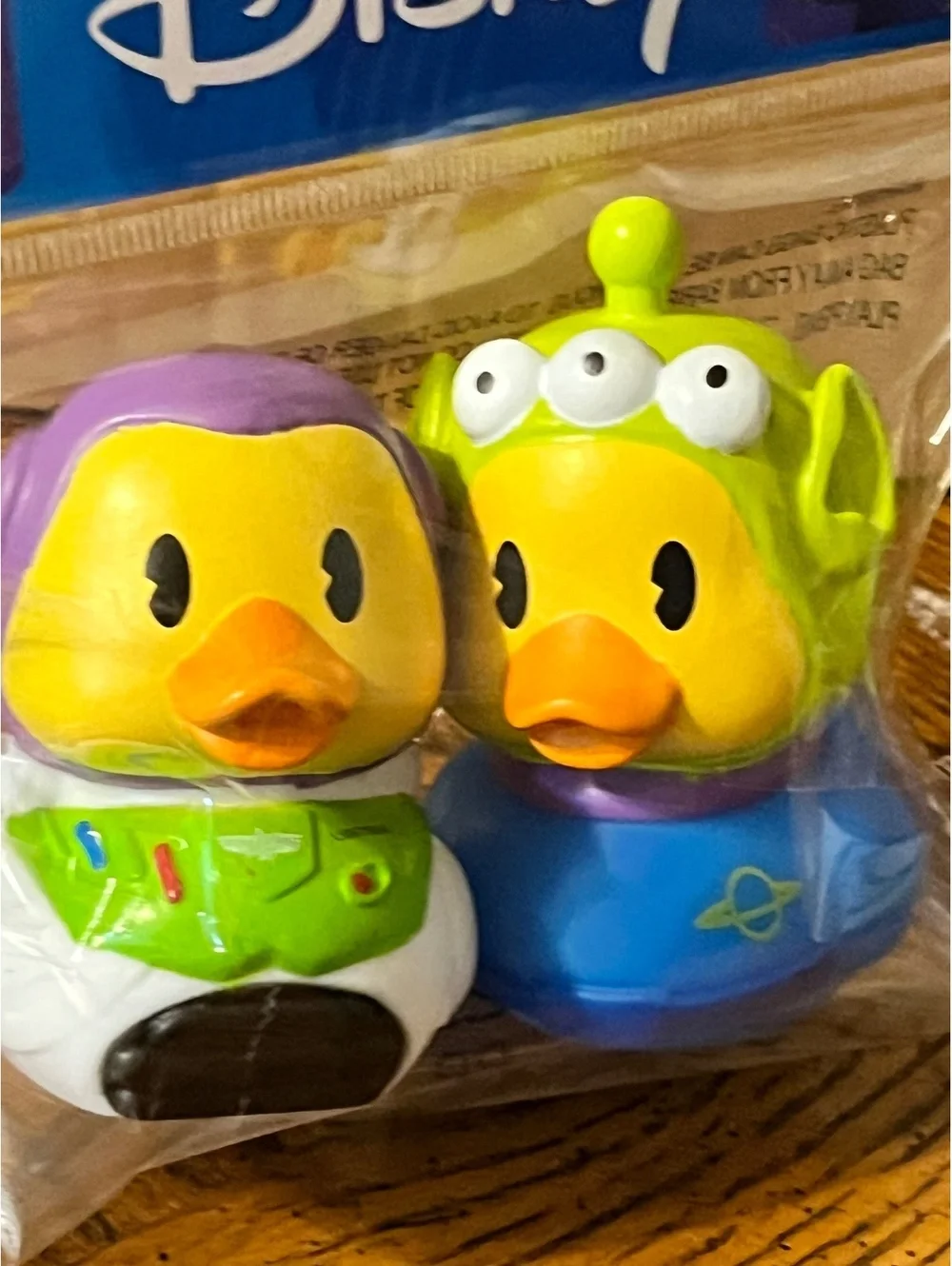 Disney Toy Story Ducklings Buzz & Alien Rubber Duck Set 3/4